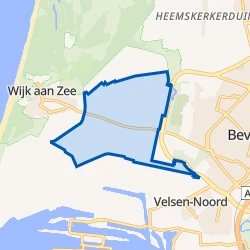 Kaartje van Industriegebied Hoogovens