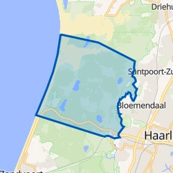 Kaart van Verspreide huizen Bloemendaal