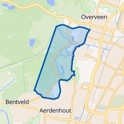 Kaart van Overveen-West