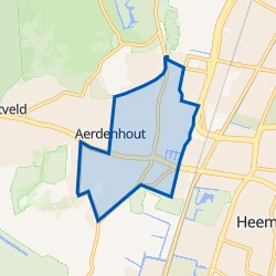 Kaart van Aerdenhout-Centrum