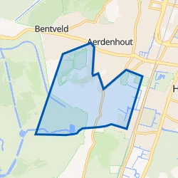 Kaart van Aerdenhout-Zuid