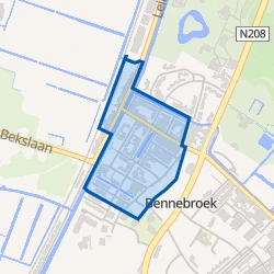 Kaart van Leidsevaart- Bloemhof