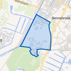 Kaart van Vogelenzang Psychiatrisch Ziekenhuis