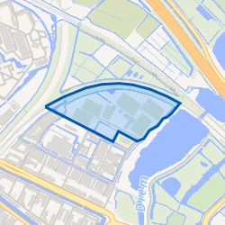 Kaartje van Sportpark De Diemen