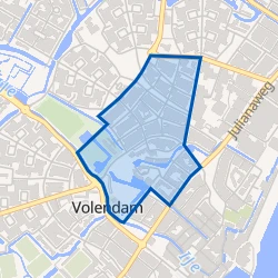 Kaart van Volendam-Bloemenbuurt