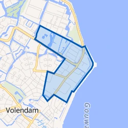 Kaart van Volendam-Industriegebied