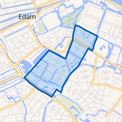 Kaart van Volendam-Middengebied