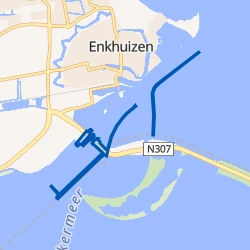 Kaartje van IJsselmeer en Markermeer