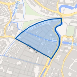 Kaart van Garenkokerskwartier