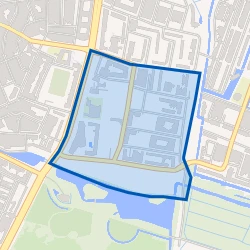 Kaart van Kunstschildersbuurt
