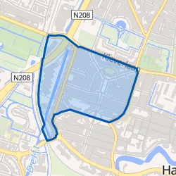 Kaart van Kleverpark-noord