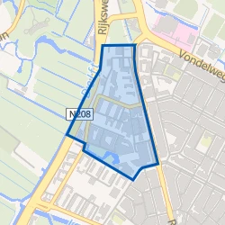 Kaart van Schrijversbuurt
