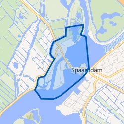 Kaart van Oud Spaarndam