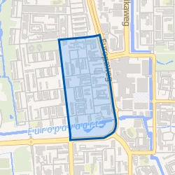Kaart van Stedenbuurt-oost
