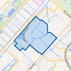 Kaart van Hoofddorp Overbos Zuid