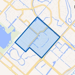 Kaart van Hoofddorp Toolenburg Oost