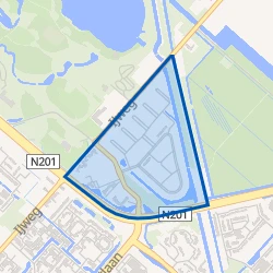 Kaart van Hoofddorp Vrijschot Noord