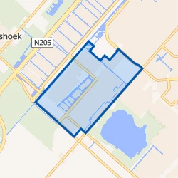 Kaart van Hoofddorp Floriande Oost