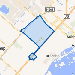 Kaart van Hoofddorp De Landman