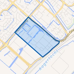 Kaart van Hoofddorp Graan voor Visch Zuid
