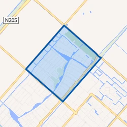 Kaart van Nieuw-Vennep Getsewoud Noord