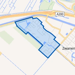 Kaart van Zwanenburg West