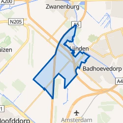 Kaart van Lijnden Omgeving