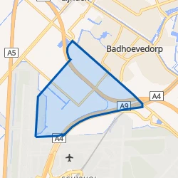 Kaart van Badhoevedorp Omgeving