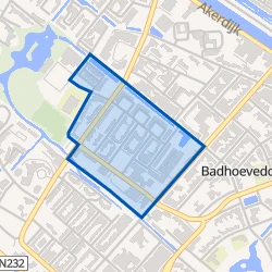 Kaart van Badhoevedorp West
