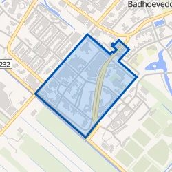 Kaart van Badhoevedorp Zuid