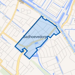Kaart van Badhoevedorp Centrum