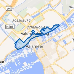 Kaart van Aalsmeerderbrug