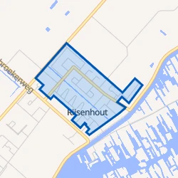 Kaart van Rijsenhout Dorp