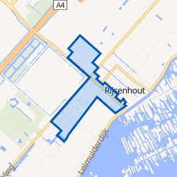 Kaart van Rijsenhout Zuid