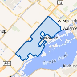 Kaart van Rijsenhout Omgeving
