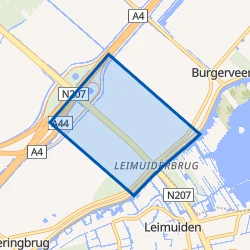 Kaart van Leimuiderbrug