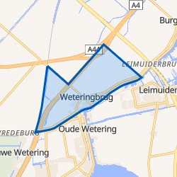 Kaart van Weteringbrug