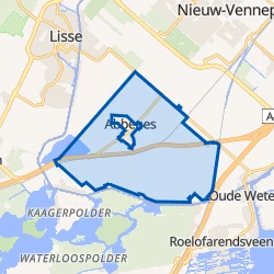 Kaart van Abbenes Omgeving
