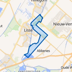 Kaart van Lisserbroek Omgeving