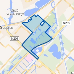 Kaart van Cruquius Omgeving