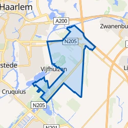 Kaart van Vijfhuizen Omgeving