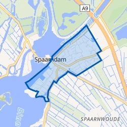 Kaart van Spaarndam