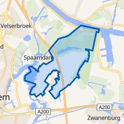 Kaart van Spaarndam Omgeving