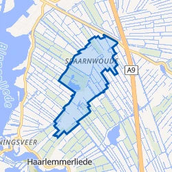 Kaart van Spaarnwoude