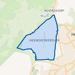 Kaart van Heemskerkerduin