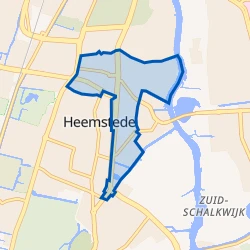 Kaart van Heemsteedse Dreef, Schildersbuurt en omgeving