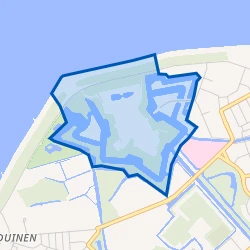 Kaartje van Fort Erfprins