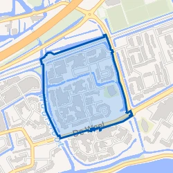 Kaart van Grote Waal - Buurt 13 05