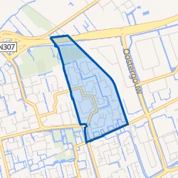 Kaart van Risdam-Noord - Buurt 21 00