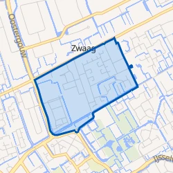 Kaart van Zwaag - Buurt 30 01